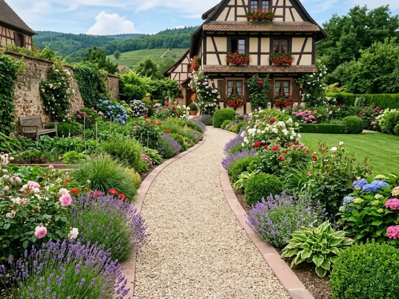 Allée en calcaire - Wolfisheim