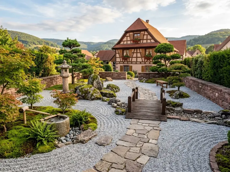 Jardin zen et minéral - Obernai